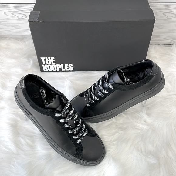 The Kooples Leather Unisex Sneakers - Picture 4 of 16